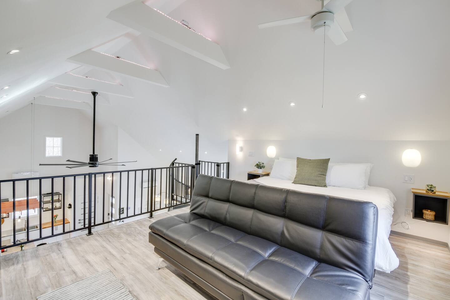 Inside Barndo 2B · Three-bedroom house, a three-bedroom barndominium at Cedar Pond Farms — our fluffy Highland cow farm just outside the Smoky Mountains.